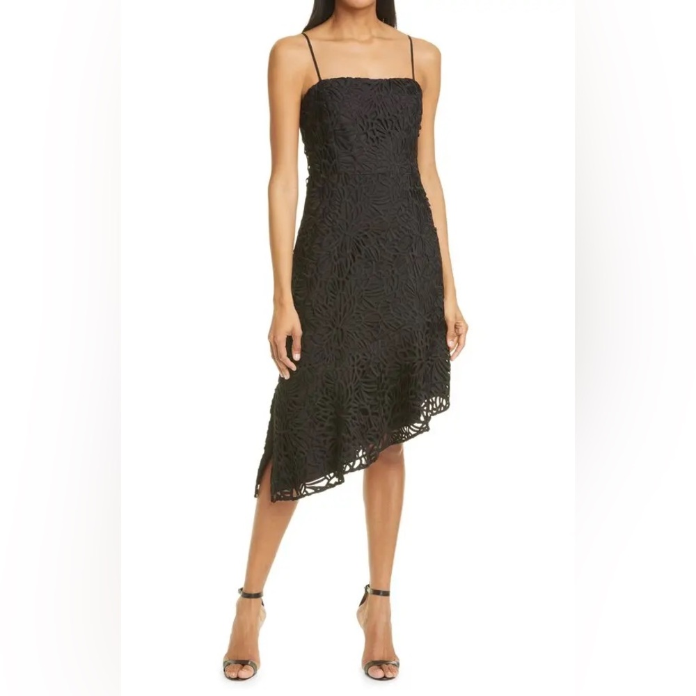 MILLY Diara Asymmetrical Lace‎ Dress